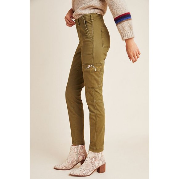 Anthropologie Pants - Anthropologie Austen Embroidered Utility Pants 27P